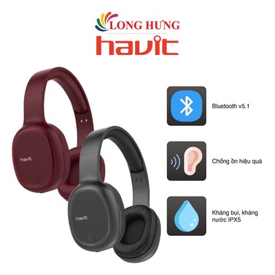 Tai nghe chụp tai Bluetooth Havit H2590BT Pro - Hàng chính hãng