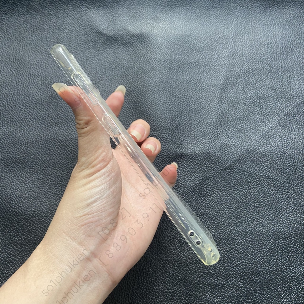 Ốp lưng Samsung A60 dẻo trong suốt viền gồ bảo vệ cam bền, đẹp