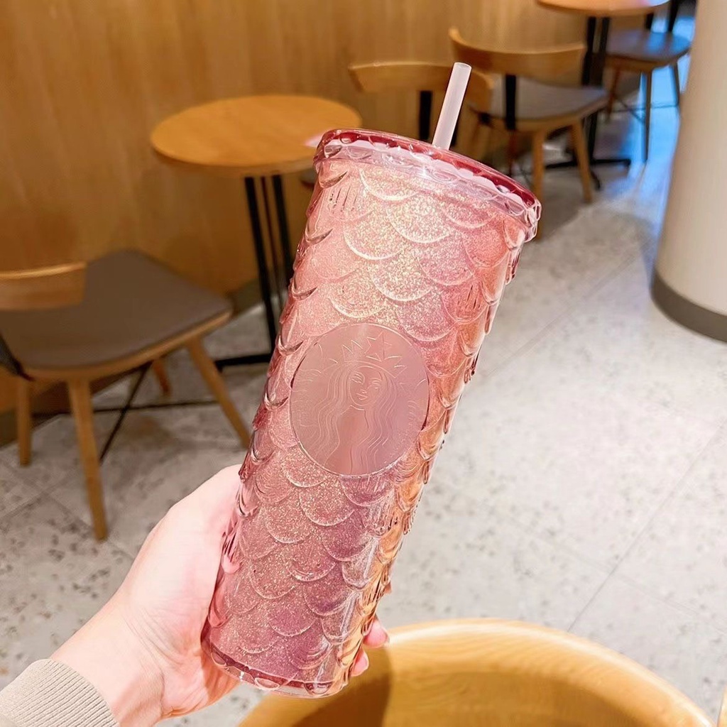 [Hàng sẵn số lượng giới hạn] Ly Starbucks Unicorn đổi màu siêu hot, Dưới ánh sáng là 1 màu khác ✨ khi sử dụng nước sẽ có