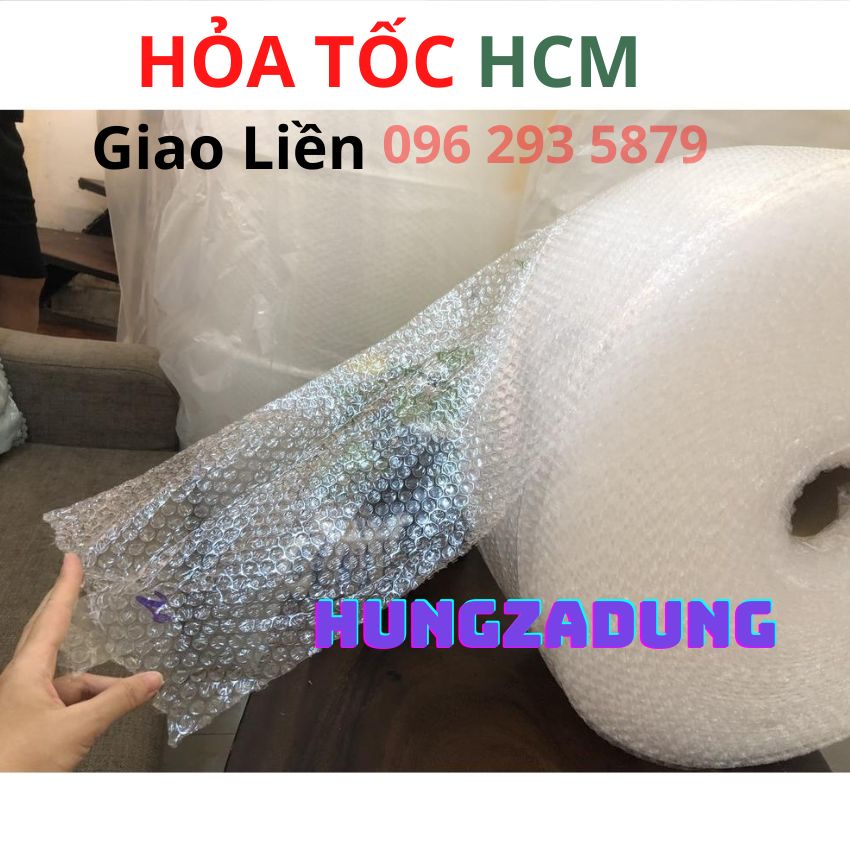 Cuộn Xốp Chống Sốc Bóng Khí 35cm x 100m Dùng Cho Đóng Hàng - Gói Quà, Chống Va Đập Tầy Xước HUNGZADUNG