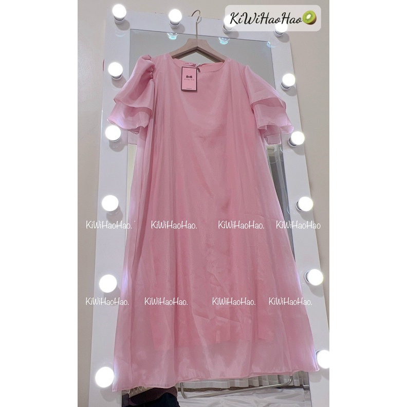 Đầm bầu_Váy bầu thiết kế thời trang mùa hè voan tơ hai lớp