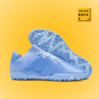 Giày Bóng Đá Nemeziz 18.3 Xanh Ngọc Cổ Chun TF