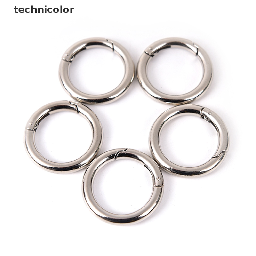 Technicolor Set 5 Móc Khóa Tròn Bằng Kim Loại 35mm TYG