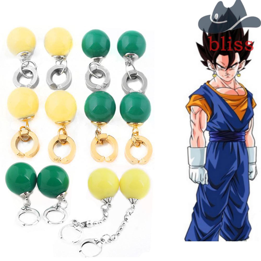 Khuyên Tai Dạng Kẹp Màu Xanh Lá Cây Hóa Trang Dragon Ball Super Zamasu Zoro Potara Takerlama