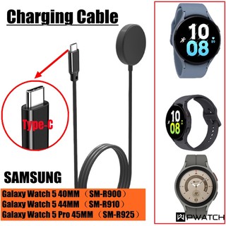 Cáp Sạc Cho Samsung Galaxy Watch 5 Pro 45Mm/Watch 5 Bộ Sạc Không Dây 40Mm 44Mm Watch5 5pro Phụ Kiện 100Cm Pd/Type-C 【Pwatch】