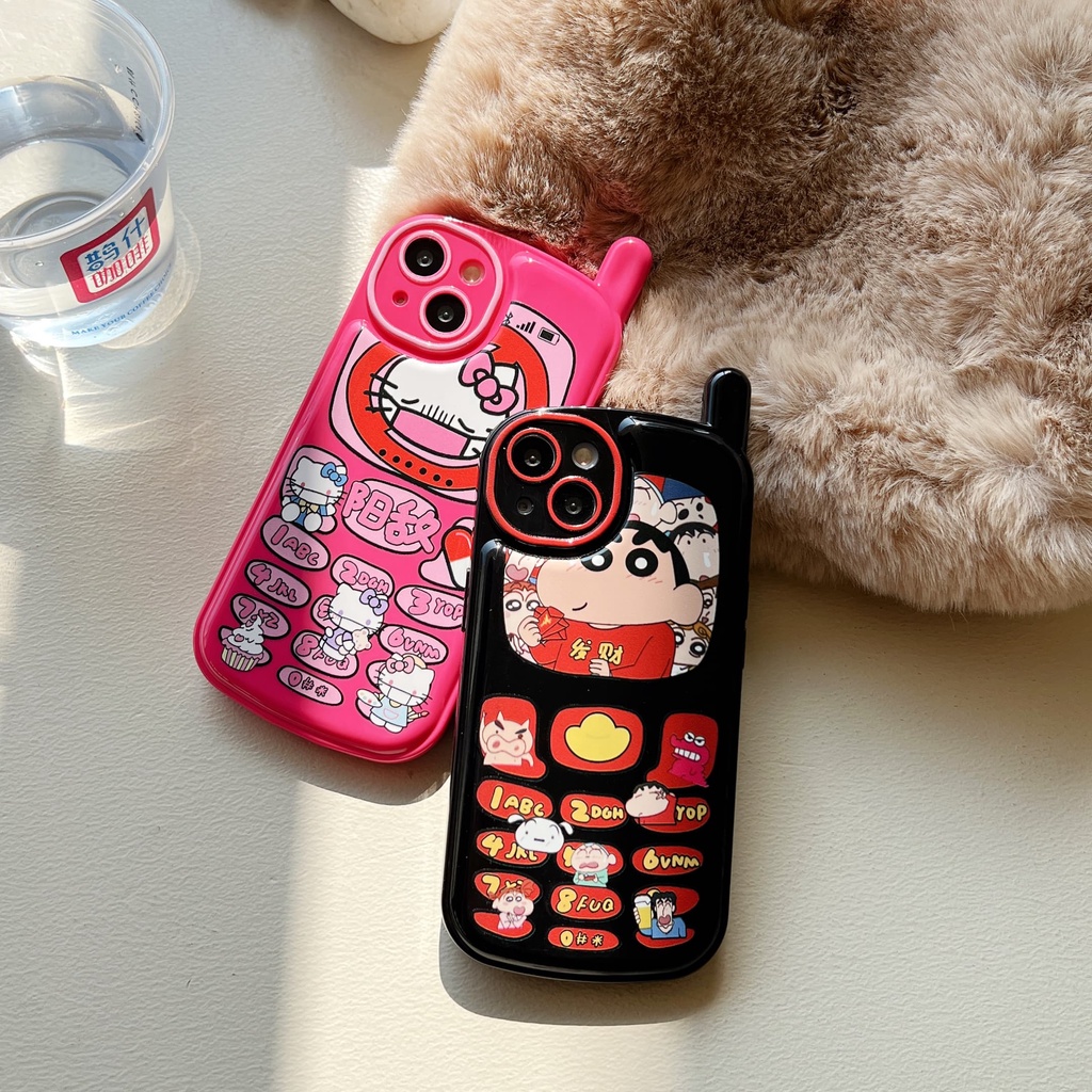 Ốp Điện Thoại Da Chống Sốc Họa Tiết Kuromi Cho iPhone 14 / 13 / 12 / 11