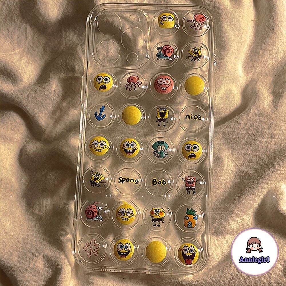 Ốp Điện Thoại TPU Dẻo Họa Tiết Hoạt Hình Sponge Bob Patrick 3D Dễ Thương Cho IPhone 14 13 12 11 Pro Max