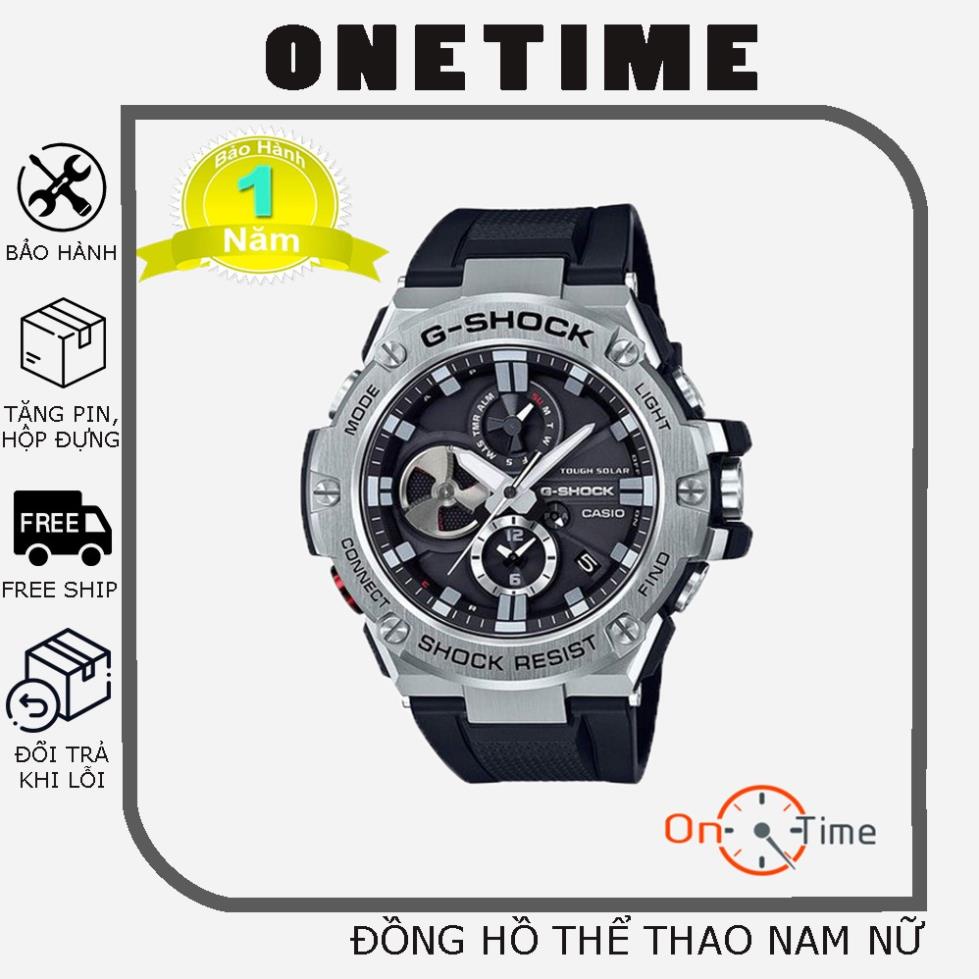 Đồng hồ nam G-shock vỏ thép dây cao su GST B100 OneTime cực đẹp