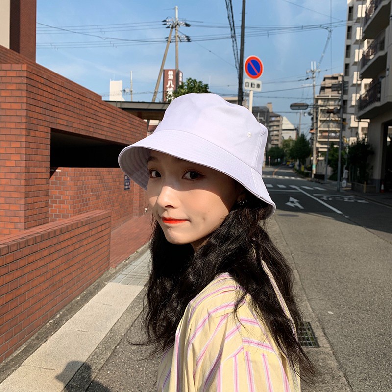 Mũ bucket trơn vành nón tai bèo retro phong cách Hàn Quốc siêu hit hot thời trang cháy phố dành cho nữ nam HANASO M107