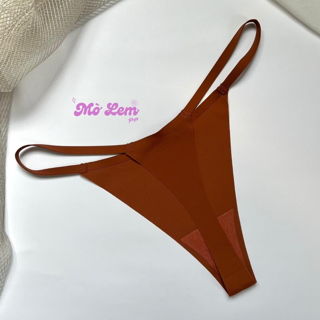 Quần Lót Lọt Khe Dây Cao Cấp Thun Lạnh Cotton Trơn Đúc Su Không Viền  Siêu Mềm Siêu Thoải Mái | Molem.bodycare LKD