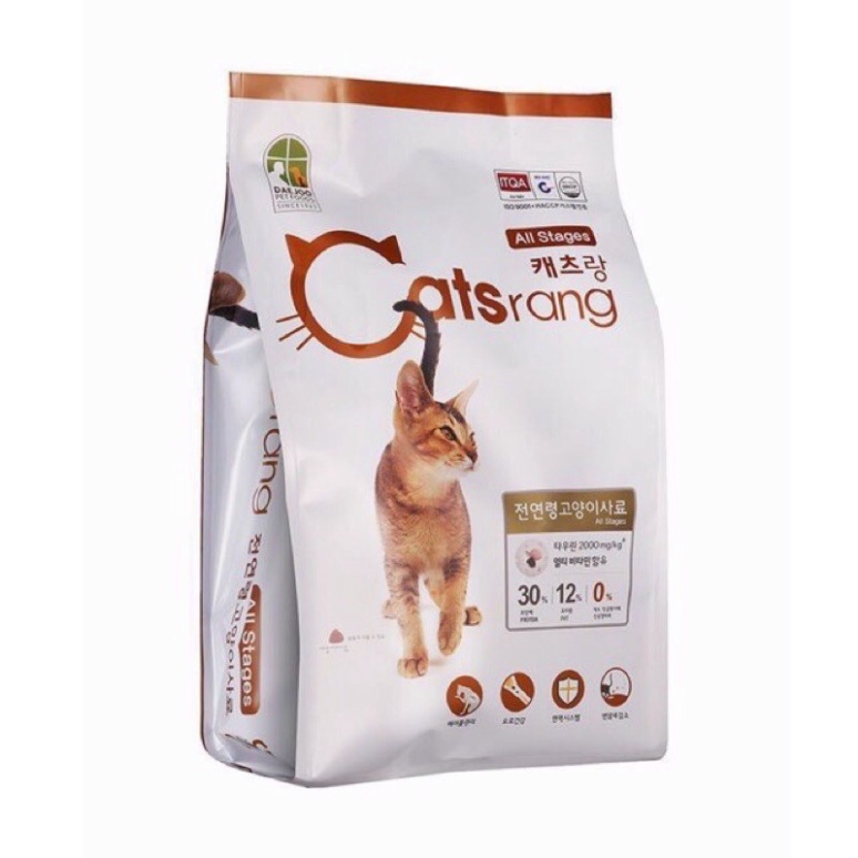 Thức ăn hạt Catsrang cho mèo 2kg Thức ăn hạt dành cho mèo mọi lứa tuổi