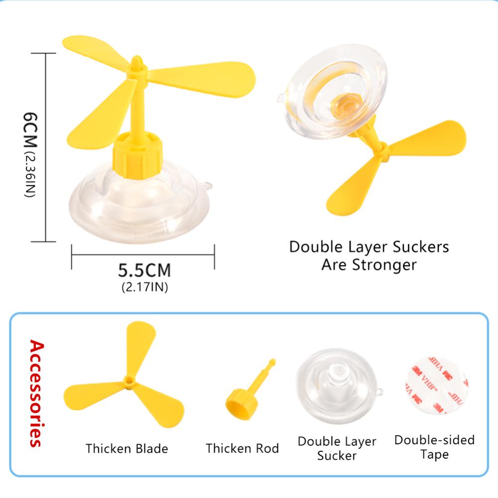 1 Cánh Quạt P3Z4 2 / 3 Lá Tre Có Giác Hút Trang Trí Mũ Bảo Hiểm Cho Bé