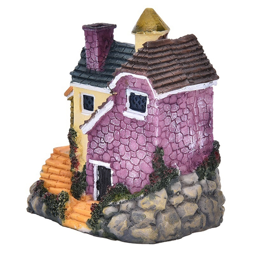 Đồ trang trí Ngôi Nhà Mini Bằng Nhựa Resin Trang Trí Tiểu Cảnh