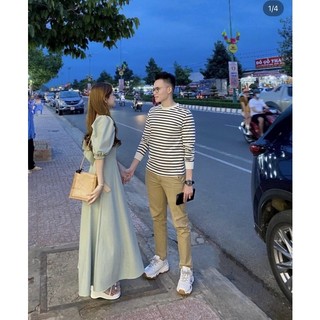 ĐẦM MAXI CỔ U (KÈM VIDEO HÌNH THẬT)