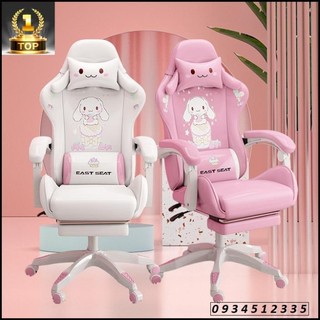 Ghế gaming cao cấp có gác chân. ghế game mẫu mới nhất. ghế livestream chân xoay 5 cánh. tùy chỉnh độ ngả lưng .