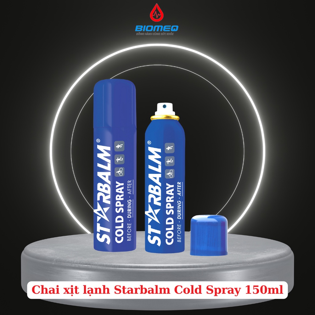 Chai xịt lạnh giảm đau Starbalm Cold Spray 150ml làm lạnh cơ giảm đau sưng vùng chấn thương tức thì