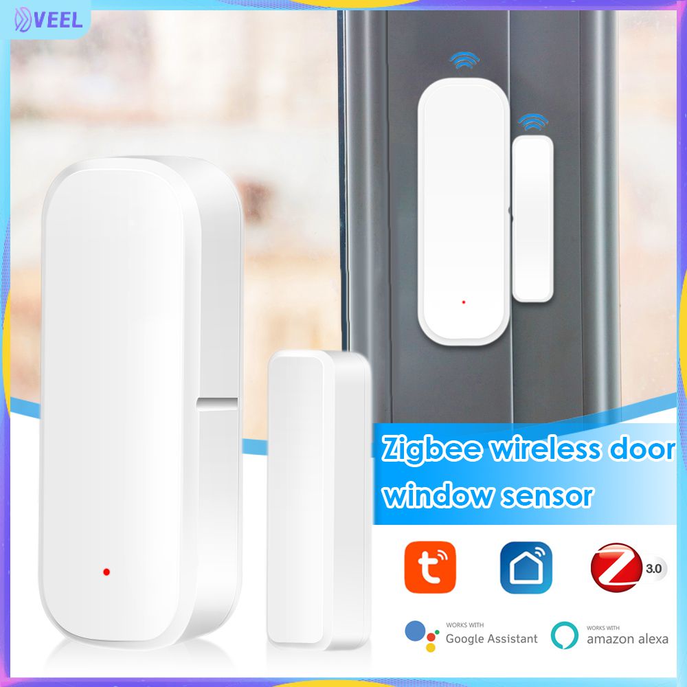 Tuya Cảm Biến Tiếp Xúc Cửa Sổ Zigbee Thông Minh Thiết Bị Phát Hiện Cửa Không Dây Trong Nhà Thông Minh Báo Động Từ Xa Ứng Dụng Đóng/Mở