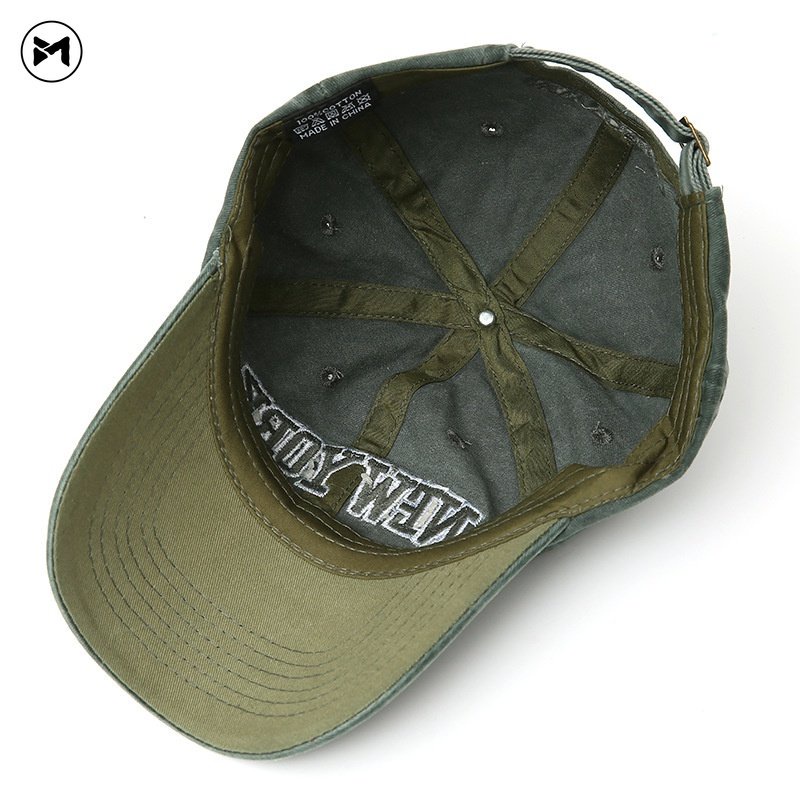 Mũ Lưỡi Trai Denim Thêu Chữ Tiếng Anh Phong Cách Âu Mỹ Thời Trang Mới 2022