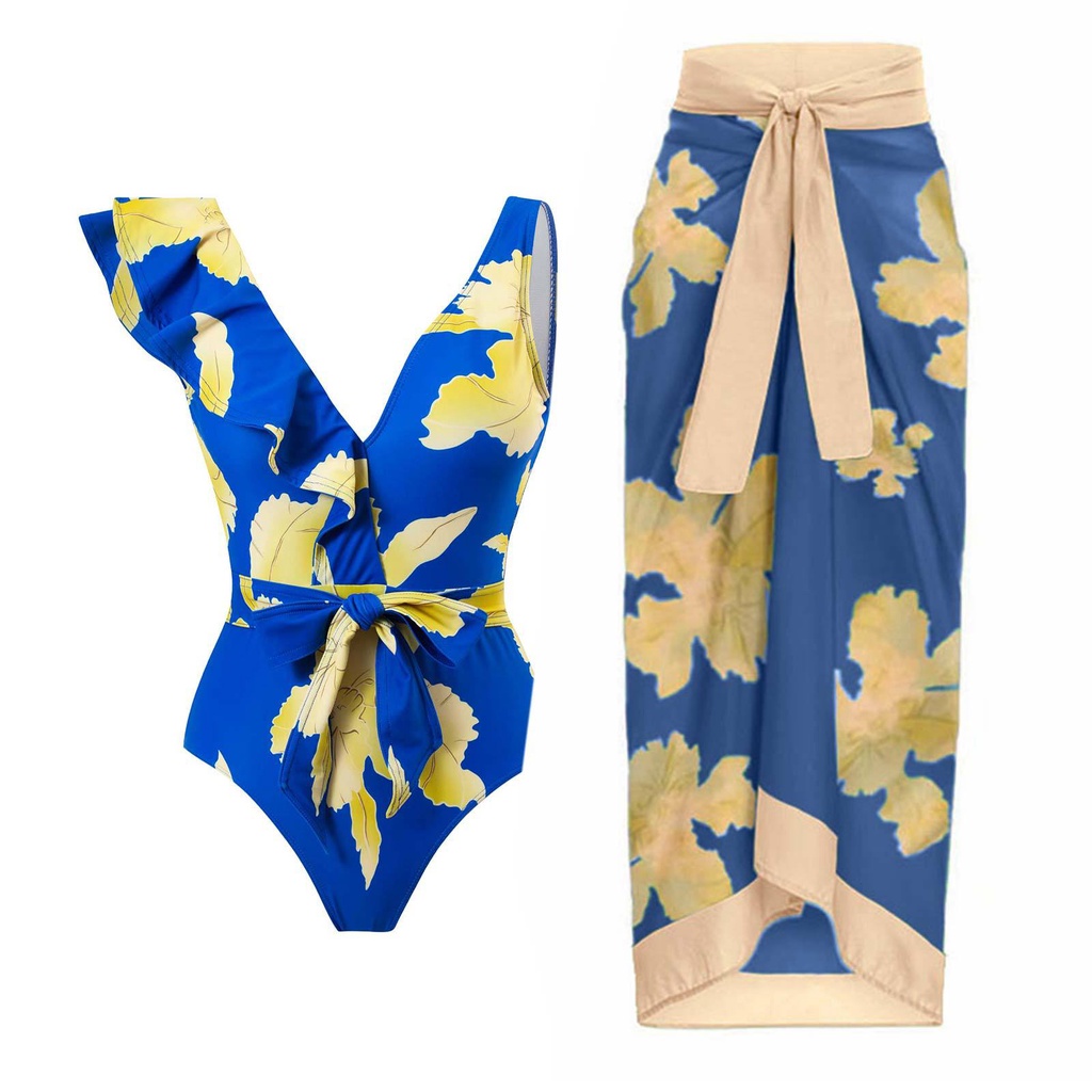 DUNEA Bộ Đồ Bơi Một Mảnh Chất Liệu Chiffon Cột Dây Gợi Cảm Cho Nữ