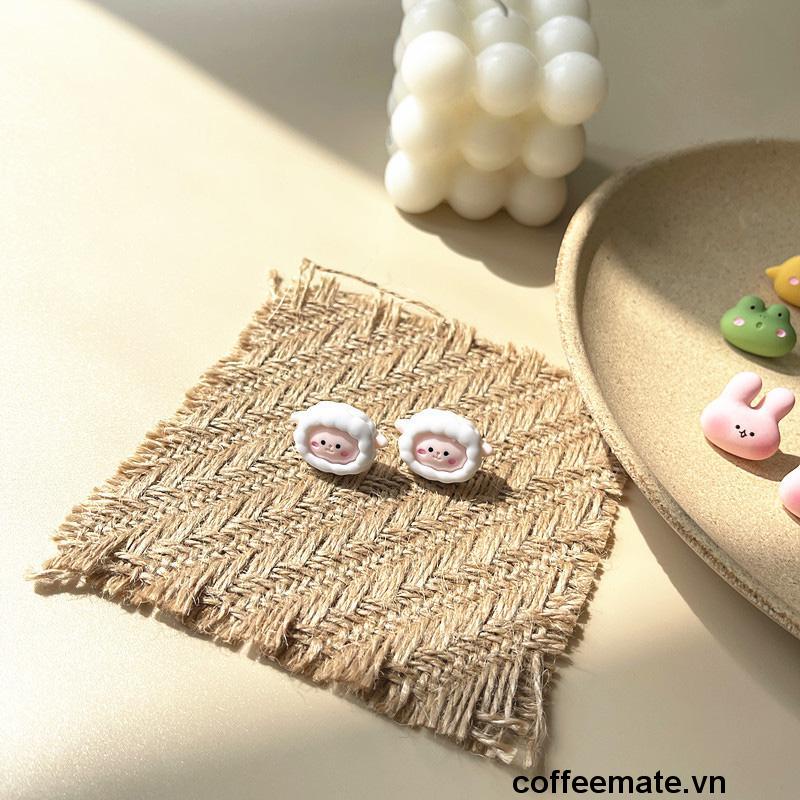 【coffeemate】⚡Khuyên Tai Bạc 925 Hình Động Vật Dễ Thương