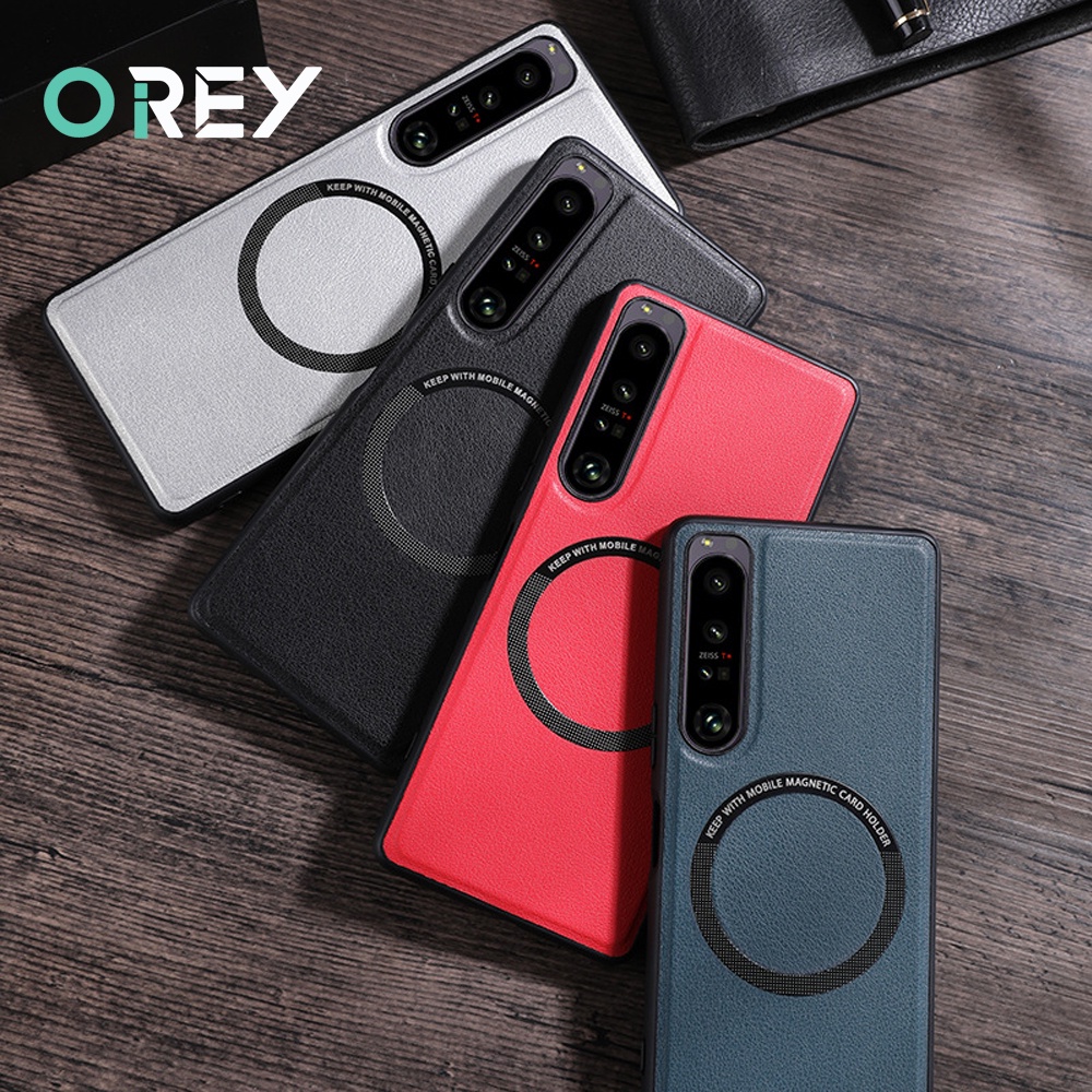 Ốp Điện Thoại Da PU Từ Tính Không Dây Cho Sony Xperia 10 5 1 IV III II 1IV 5Ipro 10IV 1Ii 10Ii 5II 5II