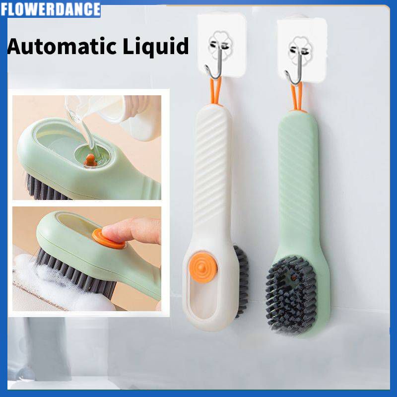 Bàn Chải Giày Mềm Máy Ép Đa Năng Gia Dụng Và Tay Cầm Thủy Lực Dài Dày Dặn Không Có Lông Bàn Chải Làm Sạch Đồ Giặt Flowerdance