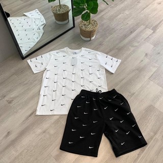 Bộ Quần Áo 𝐍𝐈𝐊𝐄 Swoosh - Bộ Quần Áo Nam in full logo Chất liệu cao cấp thoáng mát dễ phối đồ