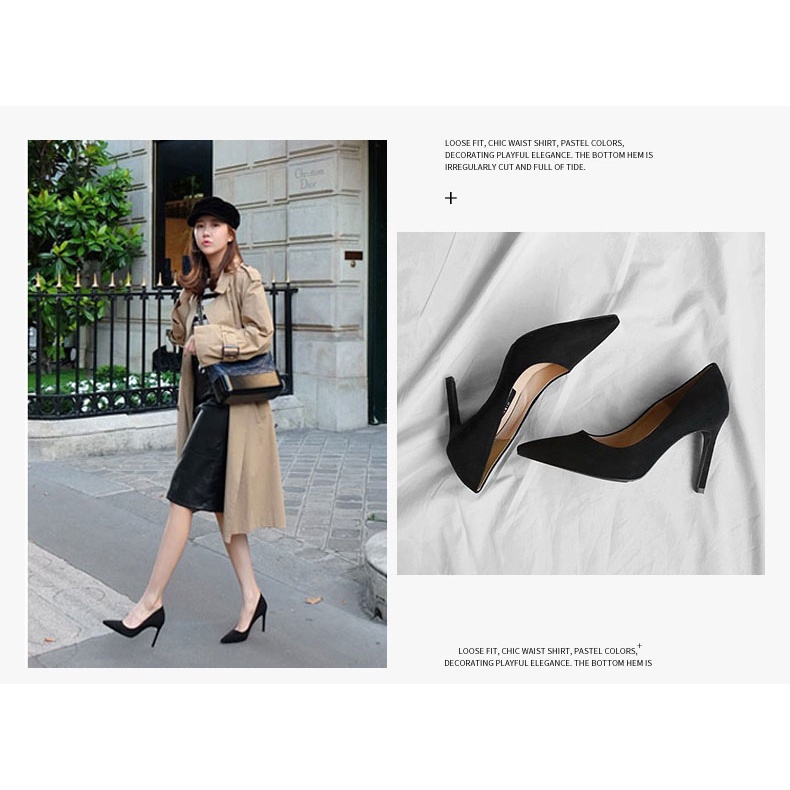 Giày cao gót big size gót 5cm - 7cm - 9cm