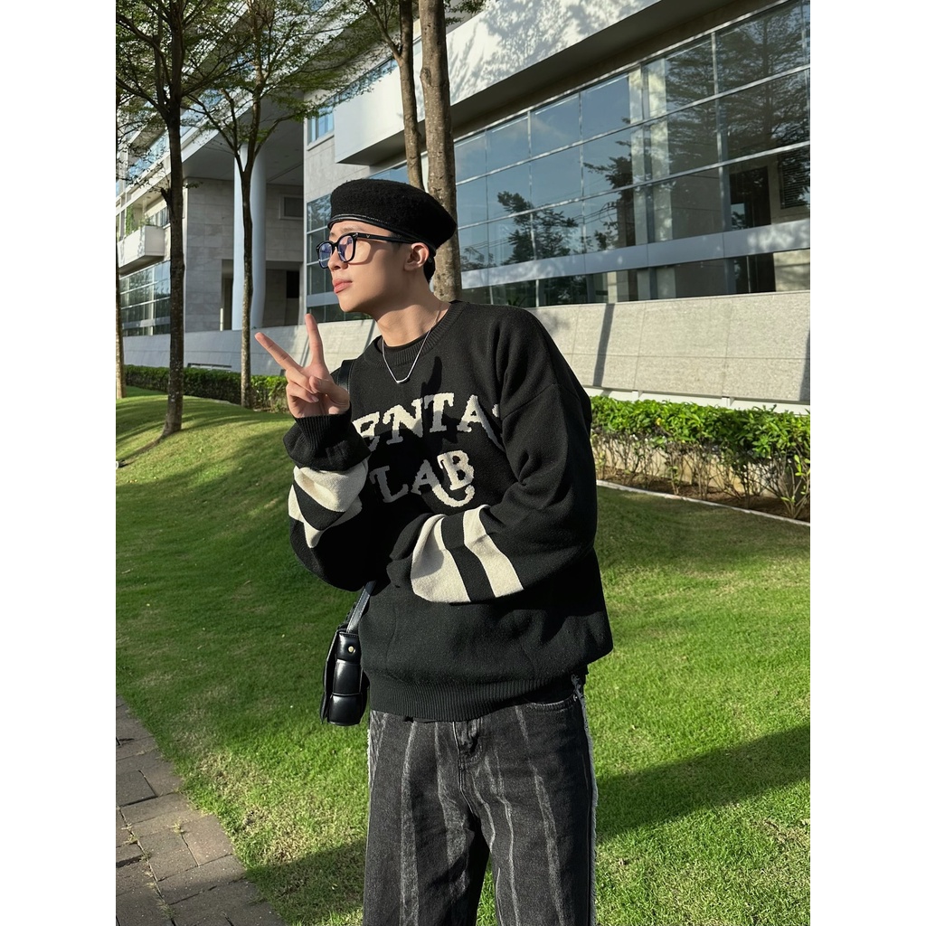 Áo Sweater Dệt Len Cao Cấp MENTAL® ESSENTIAL KNIT SWEATER