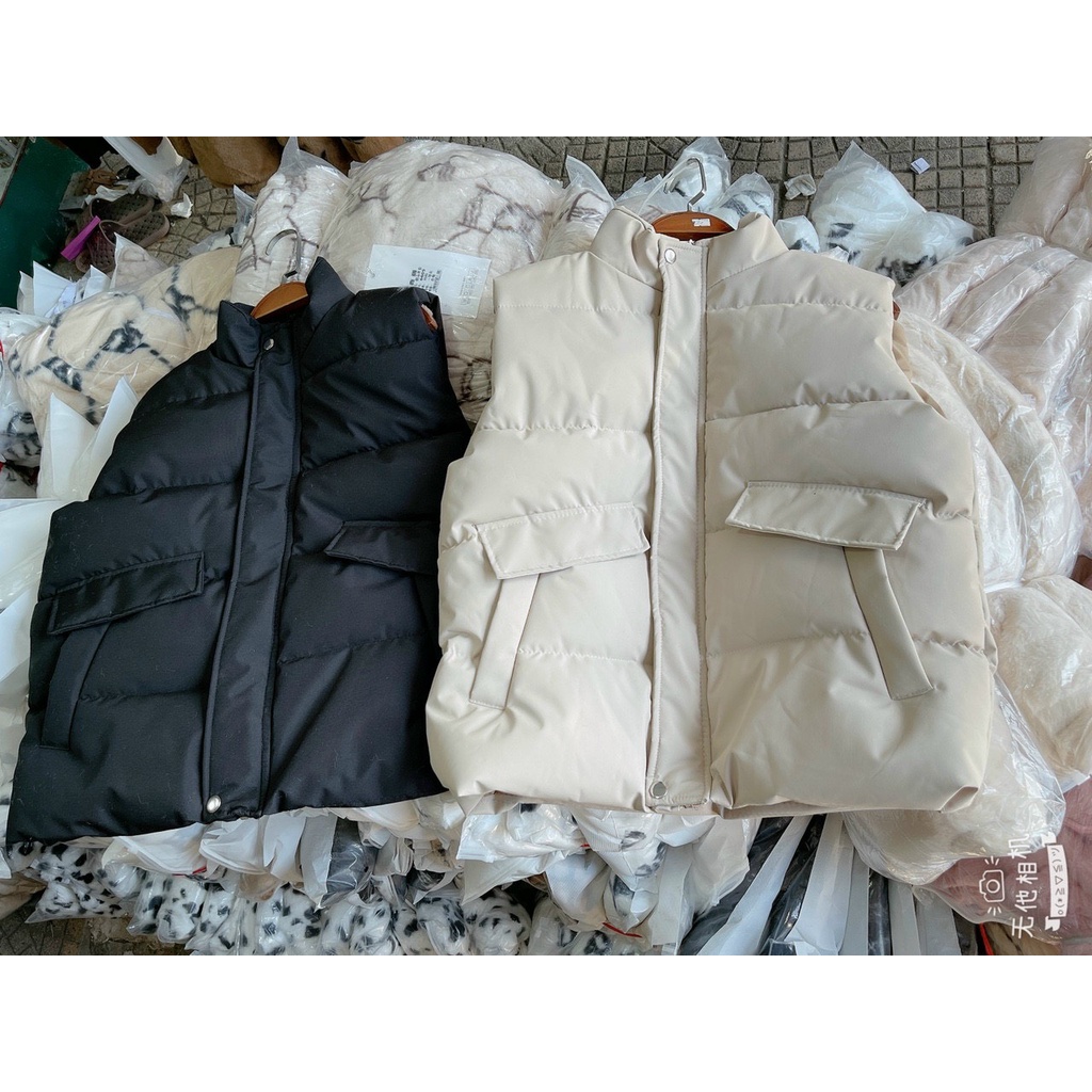 Áo phao gile túi chéo hàng quàng châu