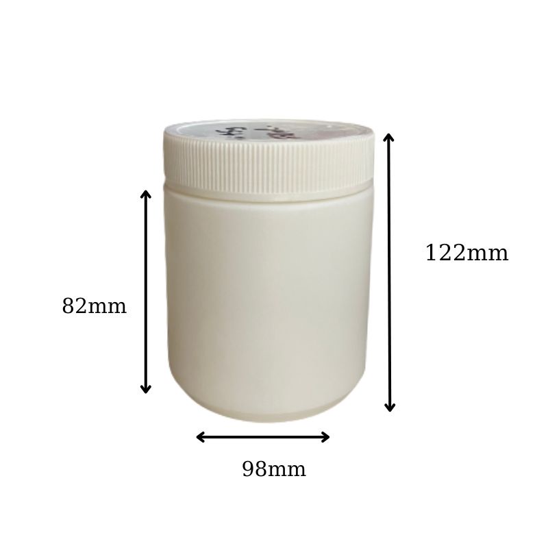 Hũ nhựa HDPE 300gr  màu trắng sứ