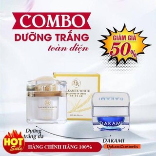 ❤ Combo kem Dakami II + K White ngày đêm + serum Dakami dưỡng trắng da sạch nám tàn nhang hiệu quả