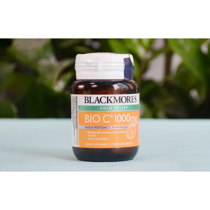 Viên Uống Tăng Cường Sức Đề Kháng Blackmore Bio C 1000Mg - 31 Viên