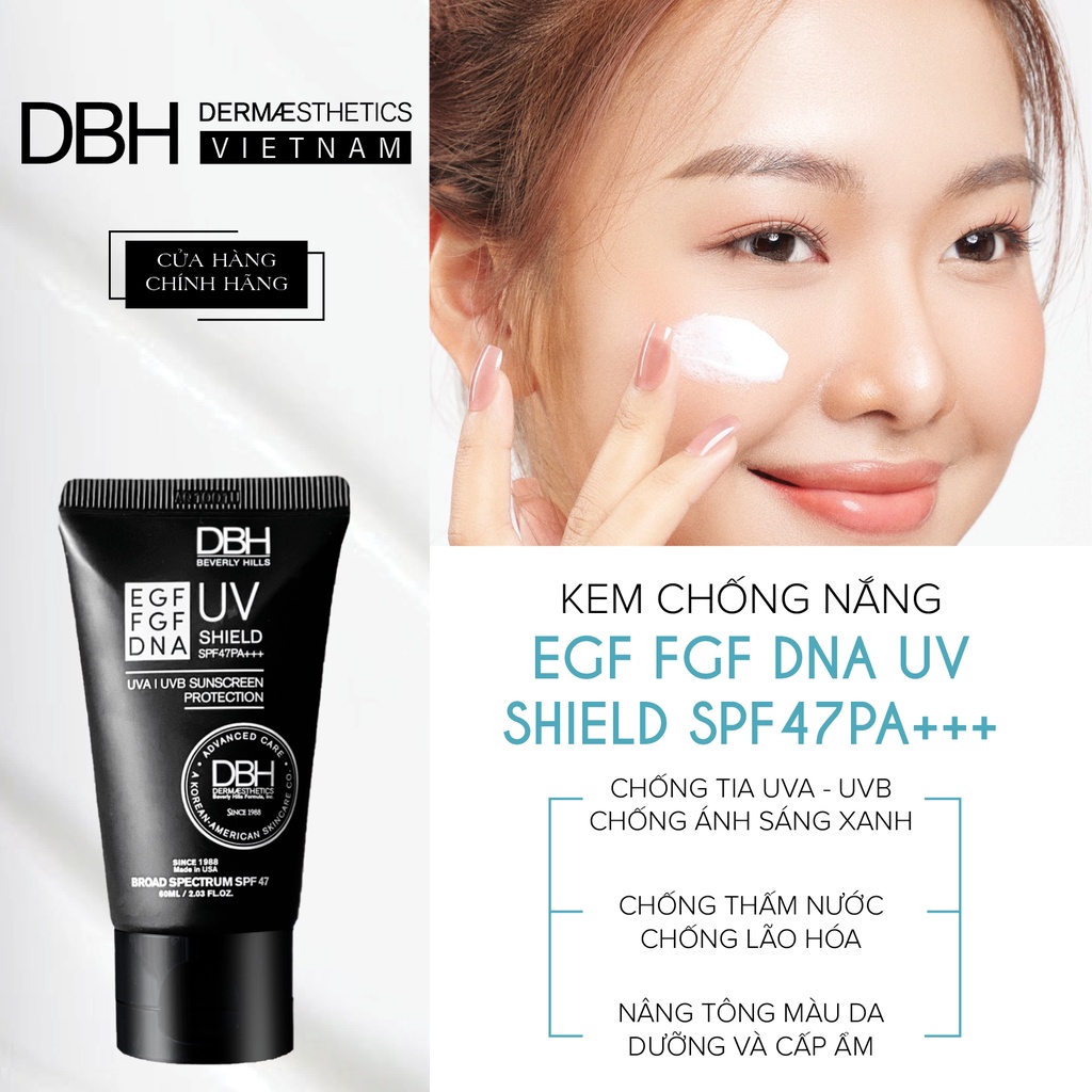 KEM CHỐNG NẮNG DBH- EGF/EGF/DNA UV SHIELD SPF47 PA+++