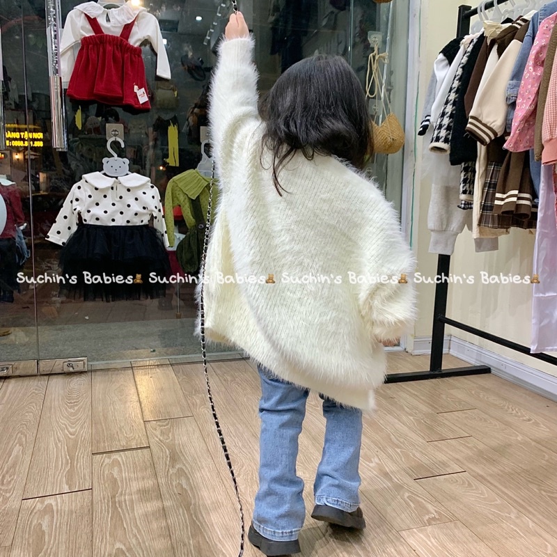 Cardigan lông cho bé Suchin