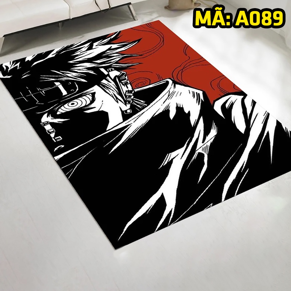 Thảm Trang Trí Anime Naruto Pain Akatsuki đen đỏ Decor Góc Học Tập Làm Việc Phòng Ngủ Phòng Khách Văn Phòng