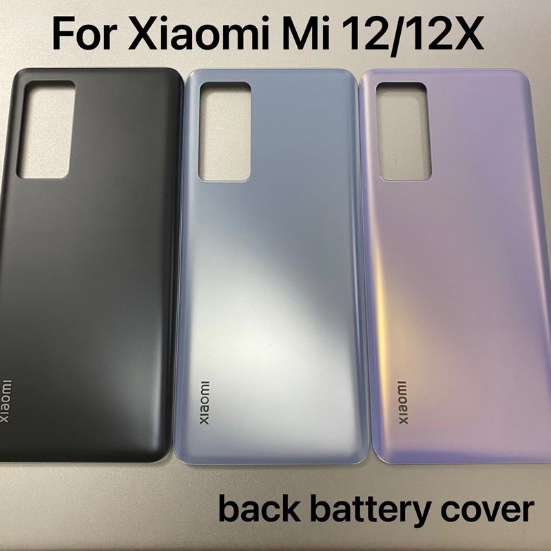 Ốp điện thoại Thay Thế Pin Cho Xiaomi Mi12 Mi 12X Vỏ Pin Cửa Kính Phía Sau Vỏ