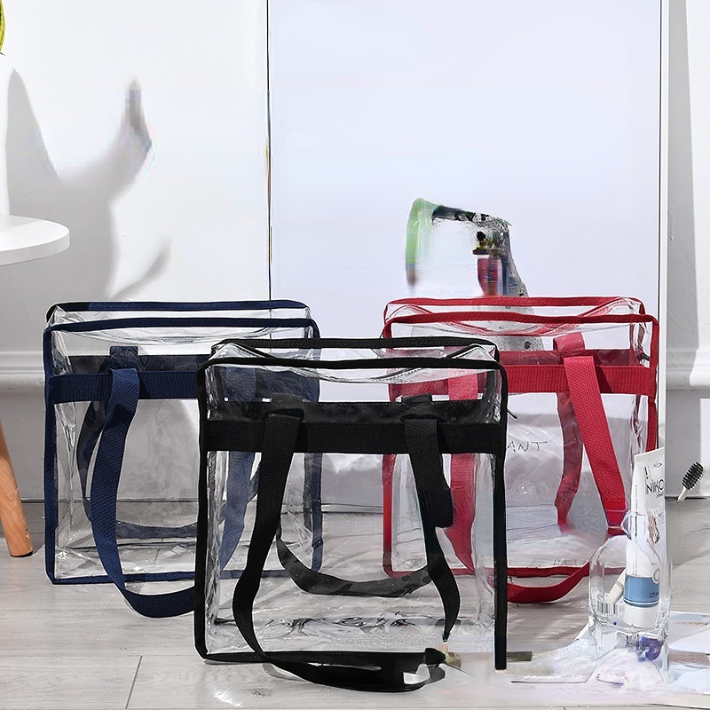 Túi Đựng Mỹ Phẩm Du Lịch Bằng PVC Trong Suốt Chống Thấm Nước Sức Chứa Lớn