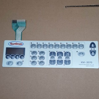 Miếng dán màn hình bàn phím máy may 1 kim suntar km-2070