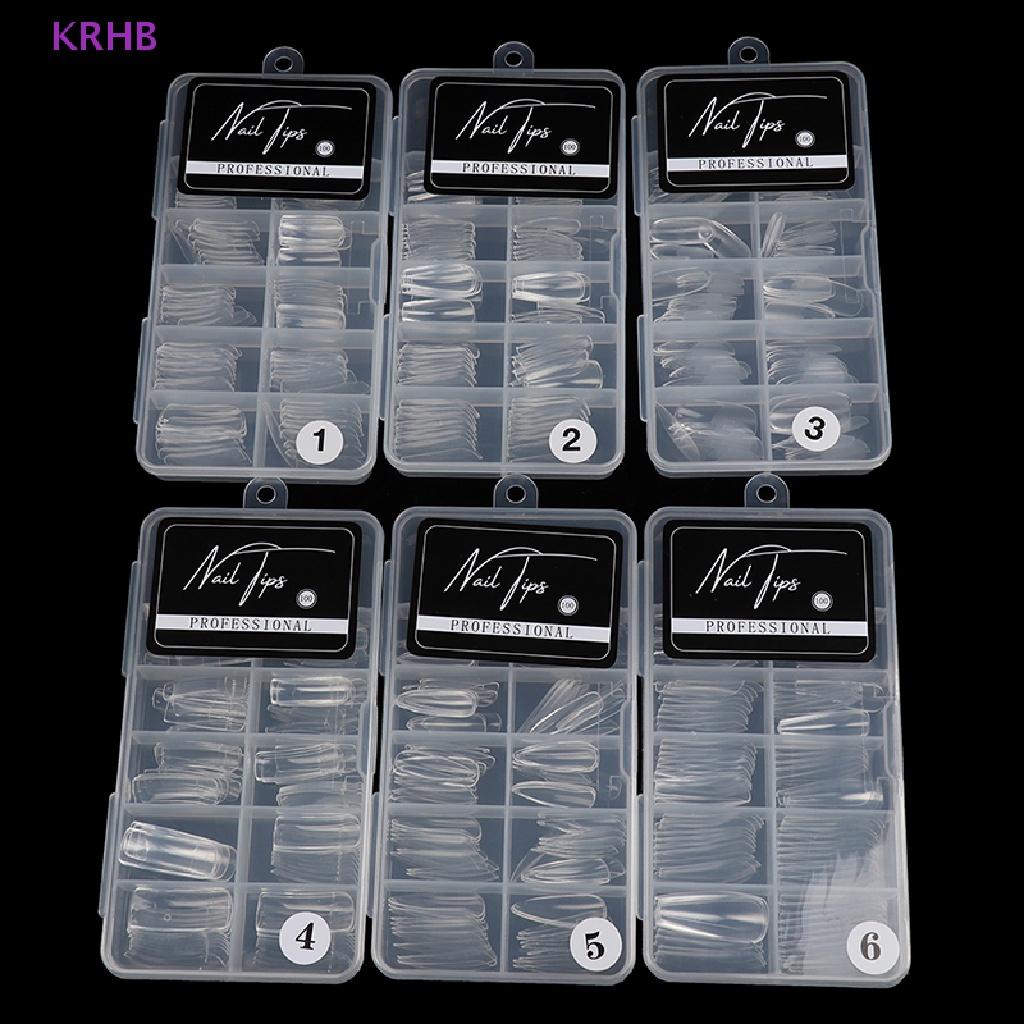 Hộp 100 Móng Tay Giả Nối Dài Trang Trí Nghệ Thuật Diy Mới
