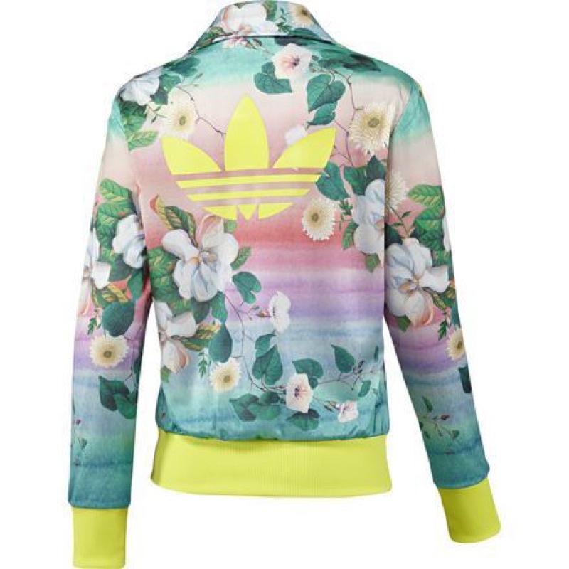 •Áo khoác nữ hiệu Adidas hoạ tiết hoa văn đẹp chính hãng bảng hiếm•