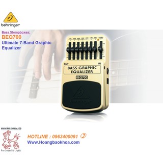 BEQ700 Guitar stompbox Behringer- Pedal Ghita Bass Behringer