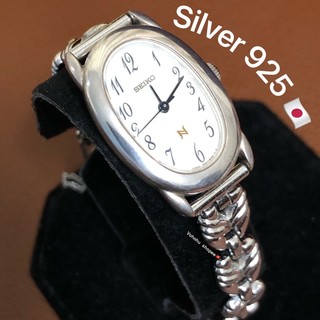 Đồng hồ nữ bạc 925 thương hiệu Seiko Nhật Bản