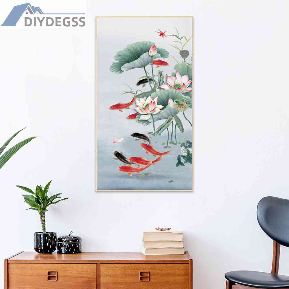 Bộ Tranh Thêu Chữ Thập 11CT Hình Lá Sen