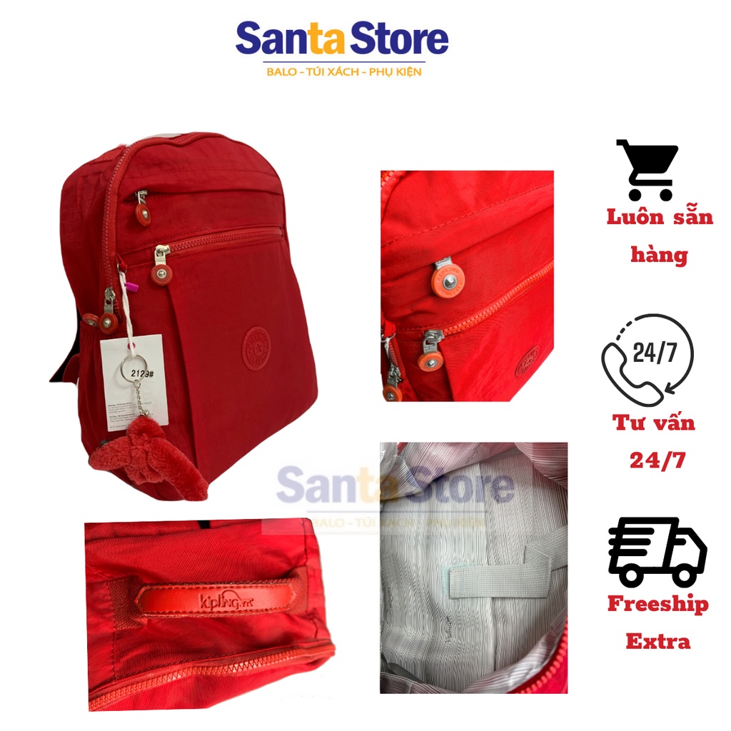 Balo vải dù thời trang nữ Kipling KL2129 đi học cao cấp SANTA STORE  Ulzzang Hàn Quốc nhiều ngăn xinh xắn đựng Laptop