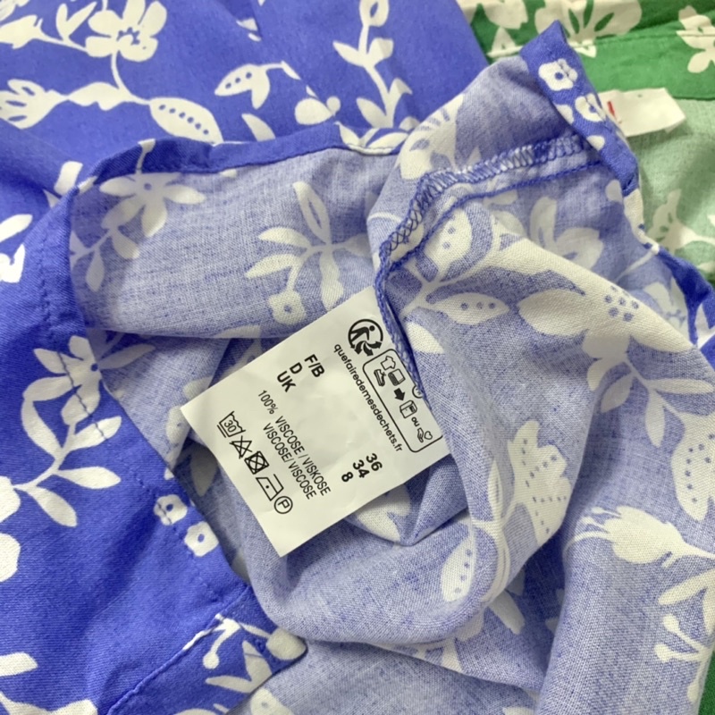 Áo Sơ Mi Nữ Tay Lỡ From Rộng Hoa Nhí Cổ V AFIBEL Hàng Xuất Xịn Cao Cấp Chất Siêu Mịn Đẹp Mát Lạnh Khoác Đi Biển Sắn Tay