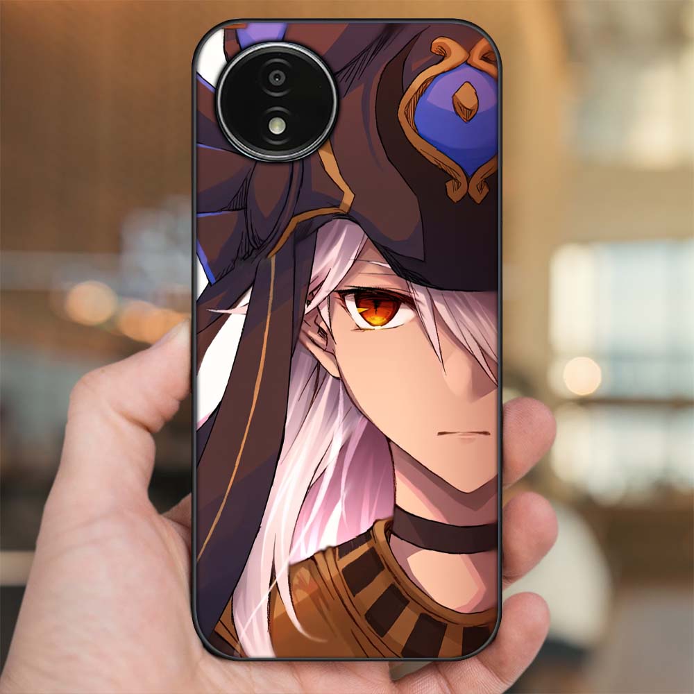 Ốp lưng Vivo Y02 viền đen in hình Cyno Genshin Impact