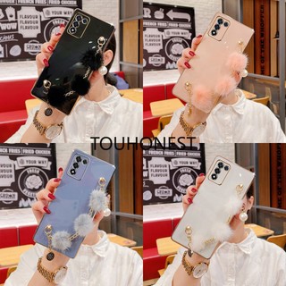 Ốp Điện Thoại Gắn Quả Bông Dễ Thương Cho Casing Samsung Galaxy A23 Case Samsung A33 Case Samsung A51 Case Samsung A03 Case Samsung A03S Case Samsung M02S Case Samsung S21 Ultra New Cute Plush Ball Pendant Phone Cover Case