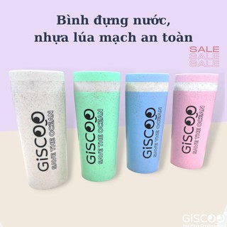 Bình giữ nhiệt lúa mạch 350ml GISCOO thân thiện môi trường chịu nhiệt lên đến 120 độ C