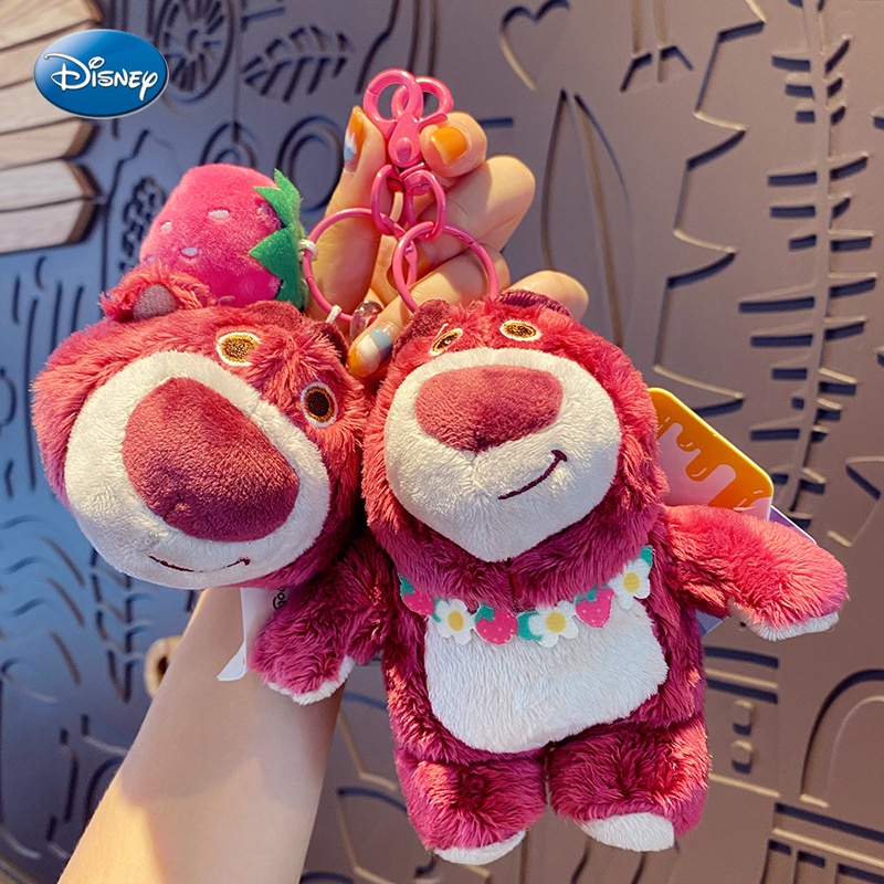 Móc khóa Bông - GẤU DÂU LOTSO xịn mịn